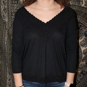 Crochet V-Neck